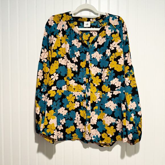 Cabi Floral Favorite Blouse Size Large - Picture 2 of 6